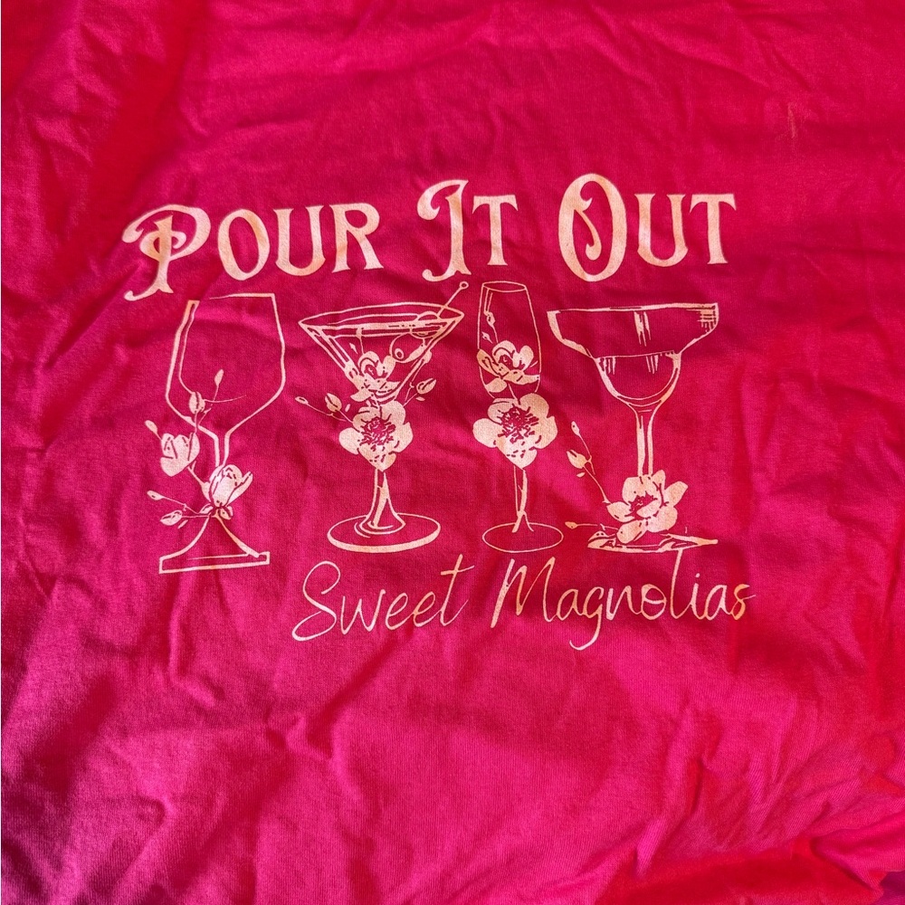 Sweet Magnolias Margarita tshirt 3XL Pour it Out So Fun!